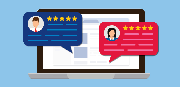 A computer screen that illustrates two images of person falsifying information on the internet